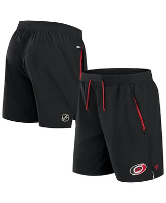 Fanatics Men's Black Carolina Hurricanes Authentic Pro Rink Performance Shorts