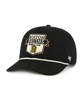 '47 Brand Men's Black Boston Bruins Old Time Hockey Rafter Sure Shot Hitch Adjustable Hat