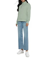 Three Dots Women's Jeanine Quarter-Zip Pullover Sweater