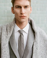 Mango Men's Structured Wool Tie
