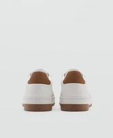 Mango Men's Combined Leather Trainers