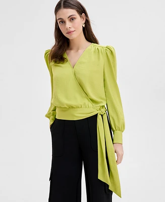 I.n.c. International Concepts Women's Tie-Front Blouse, Exclusively at Macy's