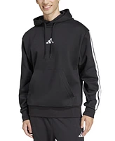 adidas Men's Essential Three Stripes Fleece Hoodie