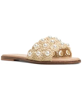 Aldo Women's Gizelle Pearl Embellished Flat Slide Sandals