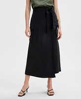 I.n.c. International Concepts Women's Midi Wrap Skirt, Exclusively at Macy's
