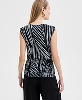 I.n.c. International Concepts Women's Printed Sleeveless Shell Top, Exclusively at Macy's