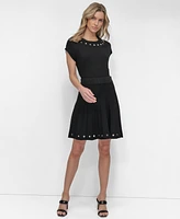 Dkny Women's Knit Grommet Skirt