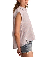 Lucky Brand Women's Cotton Sleeveless Tunic Shirt