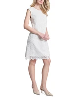 Jones New York Women's Medallion Lace Swing Dress