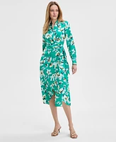 I.n.c. International Concepts Women's Floral-Print Wrap Dress, Exclusively at Macy's