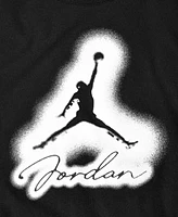 Jordan Big Boys Mvp Airbrushed Graphic Cotton T-Shirt