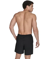 Calvin Klein Men's Regular-Fit Quick-Dry 5" Swim Trunks with Compression Short Liner