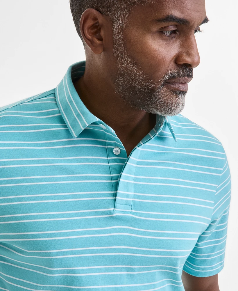 Club Room Men's Carter Regular-Fit Stripe Polo Shirt, Exclusively at Macy's