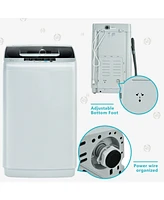 8.8 lbs Portable Full-Automatic Laundry Washing Machine with Drain Pump