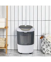 Portable Mini Washing Machine Semi-Automatic Washer and Spinner Combo with Single Tub