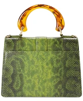 Brahmin Hallie Fern Cassatt Small Leather Satchel
