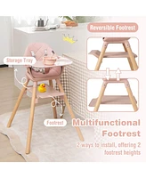 Gouun 6-in-1 Baby High Chair with Removable Dishwasher and Safe Tray