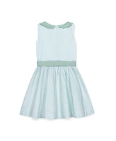 Hope & Henry Girls' Organic Peter Pan Collar Seersucker Dress