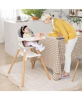 Gouun 6-in-1 Baby High Chair with Removable Dishwasher and Safe Tray