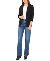 Vince Camuto Women's Ruched-Sleeve Ponte Blazer