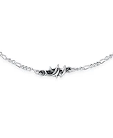 Bling Jewelry Tropical Charm Dolphins Anklet Ankle Bracelet Sterling Silver 9-10 Inch