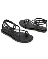 Kenneth Cole New YorkWomen's Paros Jewel Square Toe Flat Sandals