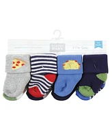 Hudson Baby Cotton Rich Terry Socks 16-Pack, Snacks, 6-12 Months