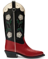 Coach Women's Aria Leather Tall Cowboy Boots