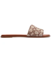 Coach Women's Holly Signature Jacquard Slip-On Sandals