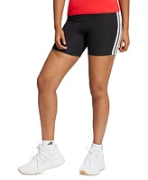 adidas Women's Essentials 3-Stripe High-Rise Bike Shorts