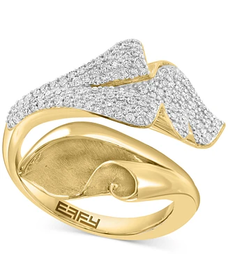 Effy Diamond Pave Lily Inspired Bypass Ring (3/8 ct. t.w.) in 14k Gold