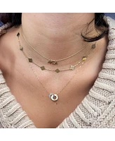 The Lovery Mini Gold Clover Necklace 14K Gold