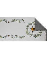 Design Imports Bee Kind Reversible Embellished Table Runner, 14" x 108"