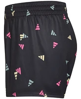 adidas Big Girls Logo-Print Pique Knit Pull-On Shorts