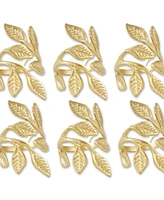 Design Imports Brass Napkin Ring, Set of 6