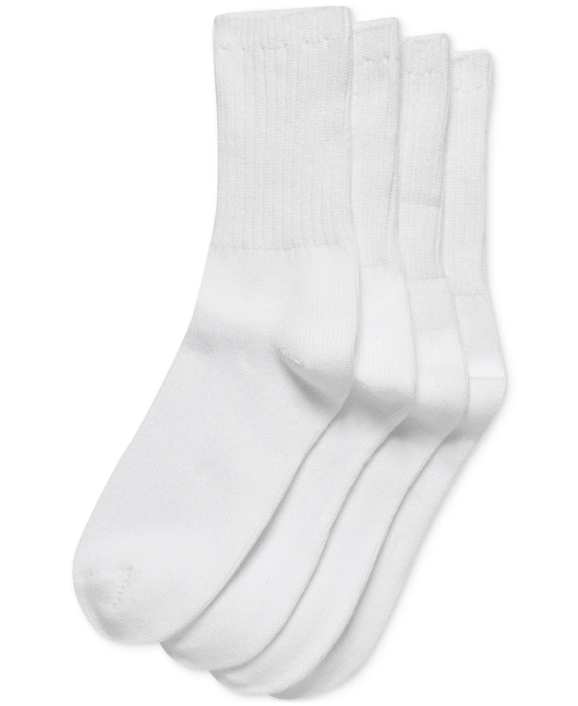 Calvin Klein Women's 4-Pk. Casual Crew Socks CKW223CR04