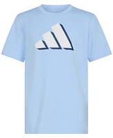 adidas Big Boys Cotton Logo Graphic Crewneck T-Shirt