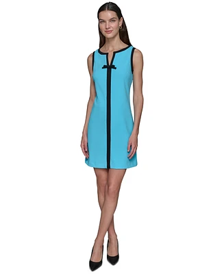 Karl Lagerfeld Paris Women's Contrast Trim Sheath Dress