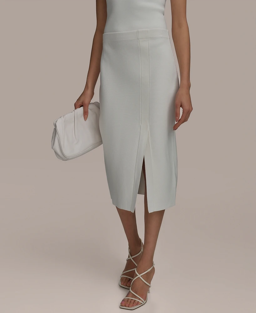 Donna Karan New York Women's Side-Slit Midi Skirt