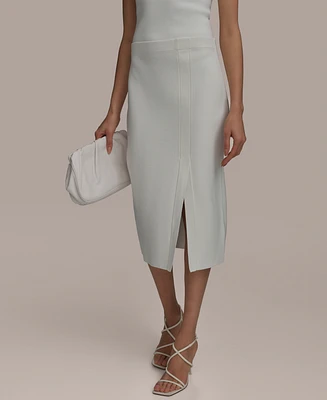 Donna Karan New York Women's Side-Slit Midi Skirt