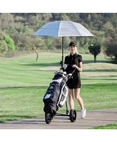 Durable Foldable Steel Golf Cart with Mesh Bag