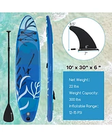 Inflatable Stand Up Paddle Board Sup Board with Premium Sup Accessories-s