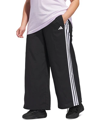 adidas Plus 3-Stripe Trim Woven Track Pants