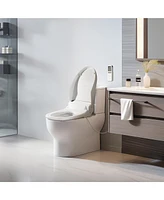 SmartBidet Sb-3000 Advanced Electric Bidet Toilet Seat for Elongated Toilets with Wireless Remote Control with Screen, On Demand and Unlimited Warm Wa