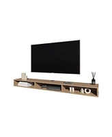 Fm Furniture Why Tv Stand with Open Storage, Ash Wood