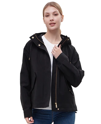 Rokka&Rolla Women's Water-Resistant Hooded Jacket