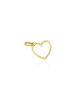 The Lovery Mini Gold Heart Charm 14K Gold