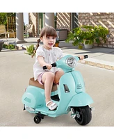 Kids Ride on Motorcycle Licensed Vespa with Led Headlight and Horn