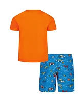 Under Armour Little and Toddler Boys 2-Piece Town Pool Short Sleeve T-Shirt Volley Shorts Set