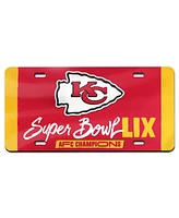 Wincraft Kansas City Chiefs 2024 Afc Champions Laser Cut Acrylic License Plate